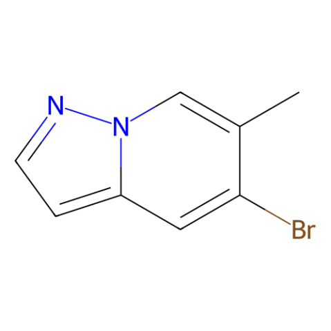 5-Bromo-6-methylpyrazolo[1,5-a]pyridine结构式