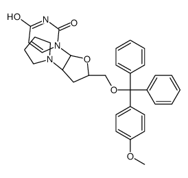 1-[(2R,3R,5S)-5-[[(4-methoxyphenyl)-diphenylmethoxy]methyl]-3-pyrrolidin-1-yloxolan-2-yl]pyrimidine-2,4-dione结构式