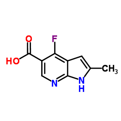 4-Fluoro-2-methyl-1H-pyrrolo[2,3-b]pyridine-5-carboxylic acid picture