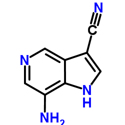 7-Amino-1H-pyrrolo[3,2-c]pyridine-3-carbonitrile结构式