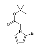 (5-Bromo-imidazol-1-yl)-acetic acid tert-butyl ester Structure