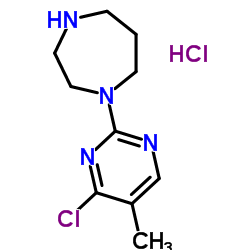1-(4-Chloro-5-methyl-pyrimidin-2-yl)-[1,4]diazepane hydrochloride结构式