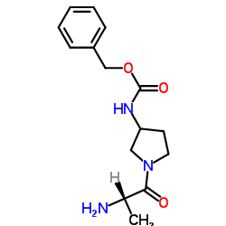 Benzyl (1-alanyl-3-pyrrolidinyl)carbamate Structure