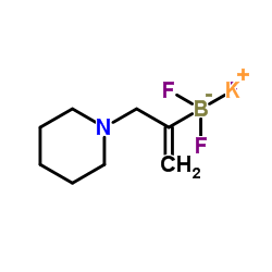 Potassium trifluoro[3-(1-piperidinyl)-1-propen-2-yl]borate(1-) Structure