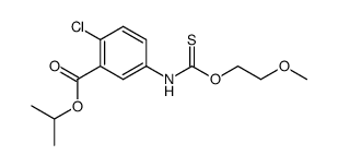 1-methylethyl 2-chloro-5-[[(2-methoxyethoxy)thioxomethyl]amino]benzoate结构式