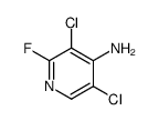 3,5-dichloro-2-fluoropyridin-4-amine Structure