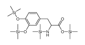 Trimethylsilyl 3-(3,4-bis[(trimethylsilyl)oxy]phenyl)-2-[(trimethylsil yl)amino]propanoate Structure