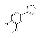 1-chloro-4-(cyclopenten-1-yl)-2-methoxybenzene结构式