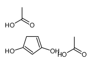 acetic acid,cyclopenta-1,3-diene-1,3-diol结构式