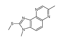 3,7-dimethyl-2-methylsulfanylimidazo[4,5-f]quinoxaline结构式