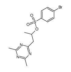 1-(4,6-dimethyl-s-triazin-2-yl)-2-propyl p-bromobenzenesulfonate结构式