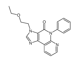 3-(2-ethoxyethyl)-5-phenylimidazo[4,5-c][1,8]naphthyridin-4-one结构式