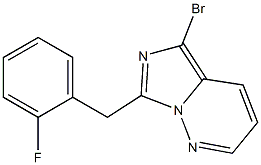 5-bromo-7-(2-fluorobenzyl)imidazo[1,5-b]pyridazine Structure