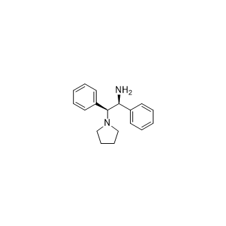 (αS,βS)-α,β-Diphenyl-1-pyrrolidineethanamine Structure