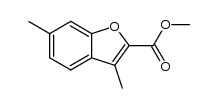 methyl 3,6-dimethyl-2-benzofurancarboxylate结构式