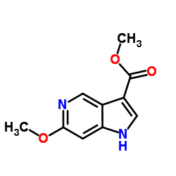 Methyl 6-methoxy-1H-pyrrolo[3,2-c]pyridine-3-carboxylate结构式