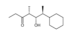 (4R,5S,6S)-6-Cyclohexyl-5-hydroxy-4-methyl-heptan-3-one结构式