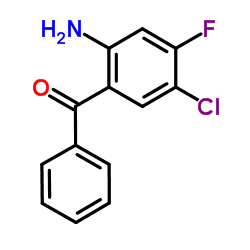 (2-Amino-5-chloro-4-fluorophenyl)(phenyl)methanone Structure