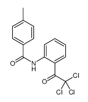 Benzamide,4-methyl-N-[2-(trichloroacetyl)phenyl]- (9CI) Structure