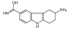 6-amino-6,7,8,9-tetrahydro-5H-carbazole-3-carboxamide结构式