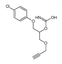 1-(4-Chlorophenoxy)-3-(2-propynyloxy)-2-propanol carbamate结构式