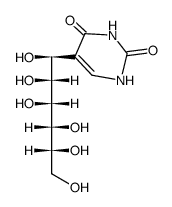 5-(1,2,3,4,5,6-hexahydroxy-hexyl)-1H-pyrimidine-2,4-dione Structure