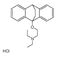 Triethylamine, 2-(9,10-ethanoanthracen-9(10H)-yloxy)-, hydrochloride Structure