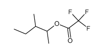 Acetic acid, 2,2,2-trifluoro-, 1,2-dimethylbutyl ester Structure