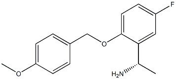 (S)-1-(5-fluoro-2-((4-methoxybenzyl)oxy)phenyl)ethan-1-amine Structure