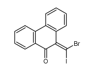 10-((Z)-bromoiodomethylidene)phenanthren-9-one Structure