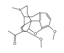 1-[(5alpha,7alpha)-4,5-epoxy-18,19-dihydro-3,6-dimethoxy-17-methyl-6,14-ethenomorphinan-7-yl]ethanone结构式