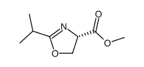 4-Oxazolecarboxylicacid,4,5-dihydro-2-(1-methylethyl)-,methylester,(4S)-(9CI) Structure