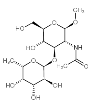 Fuc1-α-3GlcNAc1-b-OMe Structure