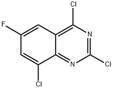 2,4,8-Trichloro-6-fluoroquinazoline Structure