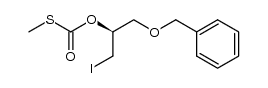 (S)-O-(1-(benzyloxy)-3-iodopropan-2-yl) S-methyl carbonothioate Structure