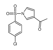 3-乙酰基-N-(4-氯苯磺酰基)吡咯结构式