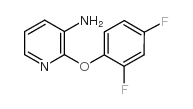 3-氨基-2-(2,4-二氟苯氧基)吡啶结构式