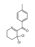 (3,3-dichloro-3,4,5,6-tetrahydropyridin-2-yl)(p-tolyl)methanone结构式