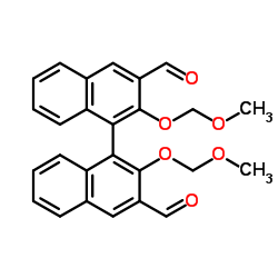 2,2'-Bis(methoxymethoxy)-1,1'-binaphthalene-3,3'-dicarbaldehyde Structure