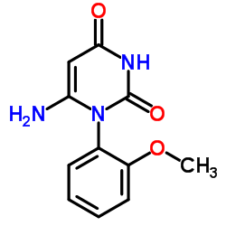 6-AMINO-1-(2-METHOXYPHENYL)PYRIMIDINE-2,4(1H,3H)-DIONE Structure