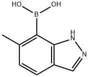 6-Methyl-1H-indazole-7-boronic acid Structure