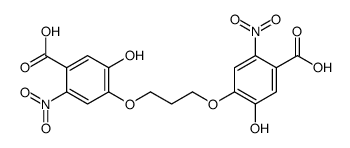 4-[3-(4-carboxy-2-hydroxy-5-nitrophenoxy)propoxy]-5-hydroxy-2-nitrobenzoic acid Structure