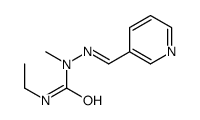 3-ethyl-1-methyl-1-(pyridin-3-ylmethylideneamino)urea结构式