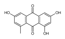 1,3,6-Trihydroxy-8-methylanthraquinone结构式