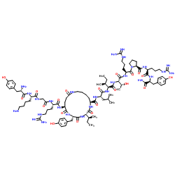 Tyr-Lys-Gly-(Cyclo(Glu26-Lys29),Pro34)-Neuropeptide Y (25-36) trifluoroacetate salt structure