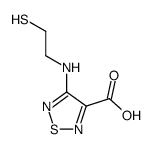 1,2,5-Thiadiazole-3-carboxylicacid,4-[(2-mercaptoethyl)amino]-(9CI) Structure