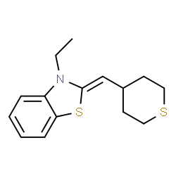 Benzothiazole, 3-ethyl-2,3-dihydro-2-[(tetrahydro-2H-thiopyran-4-yl)methylene]- (9CI) structure