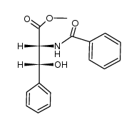 (2SR,3SR)-N-benzoyl-β-phenylserine methyl ester结构式
