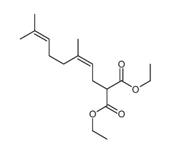 diethyl (E)-(3,7-dimethyl-2,6-octadienyl)malonate Structure