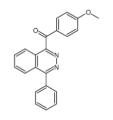 (4-methoxyphenyl)(4-phenylphthalazin-1-yl)methanone结构式